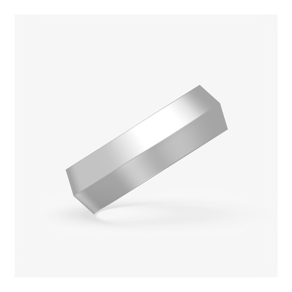 Additional Image 1 for  6mm Knife Edge Wedding Band